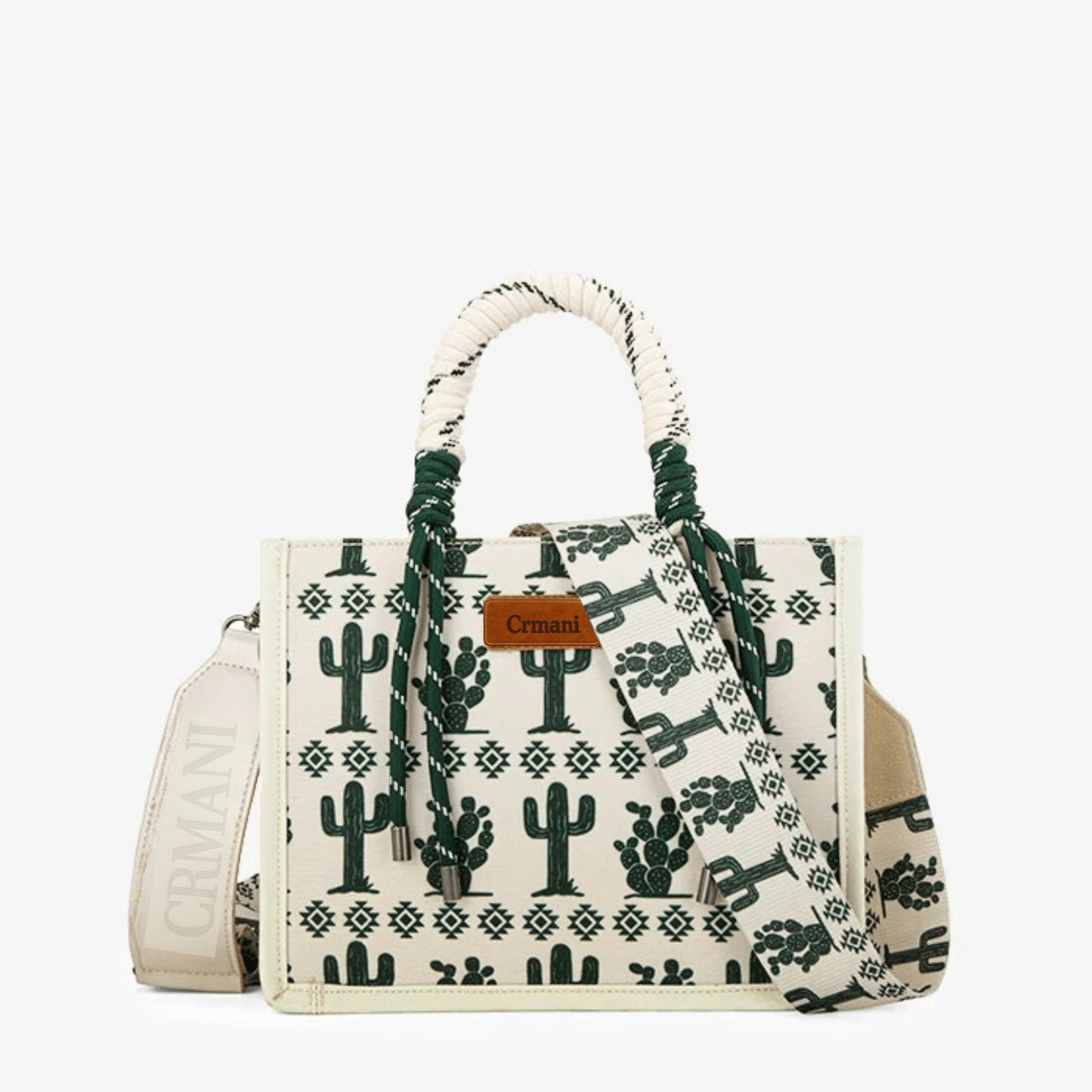 "Crmani Voyager Rope Tote– A Canvas of Journeys - Crmani Tote Bag-Handbag"