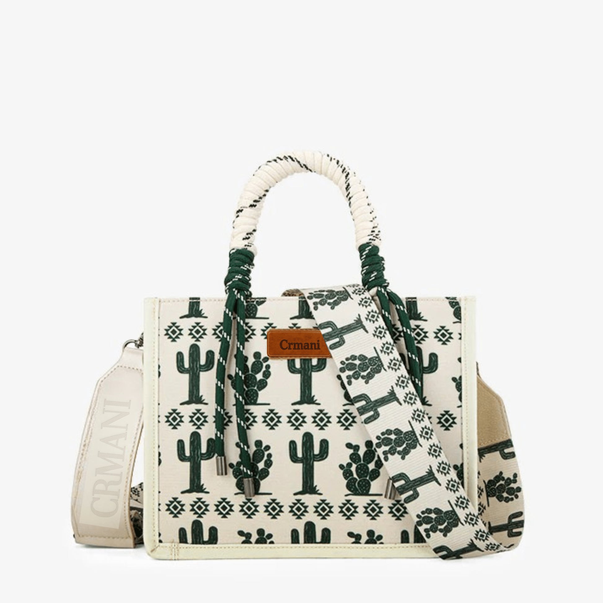 "Crmani Voyager Rope Tote– A Canvas of Journeys - Crmani Tote Bag-Handbag"