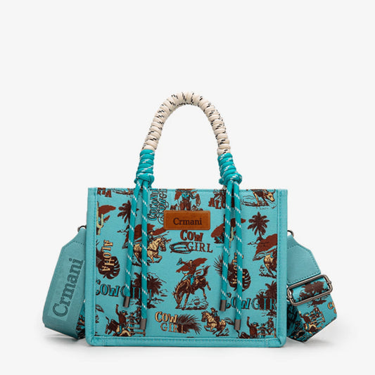 "Crmani Voyager Rope Tote– A Canvas of Journeys - Crmani Tote Bag-Handbag"