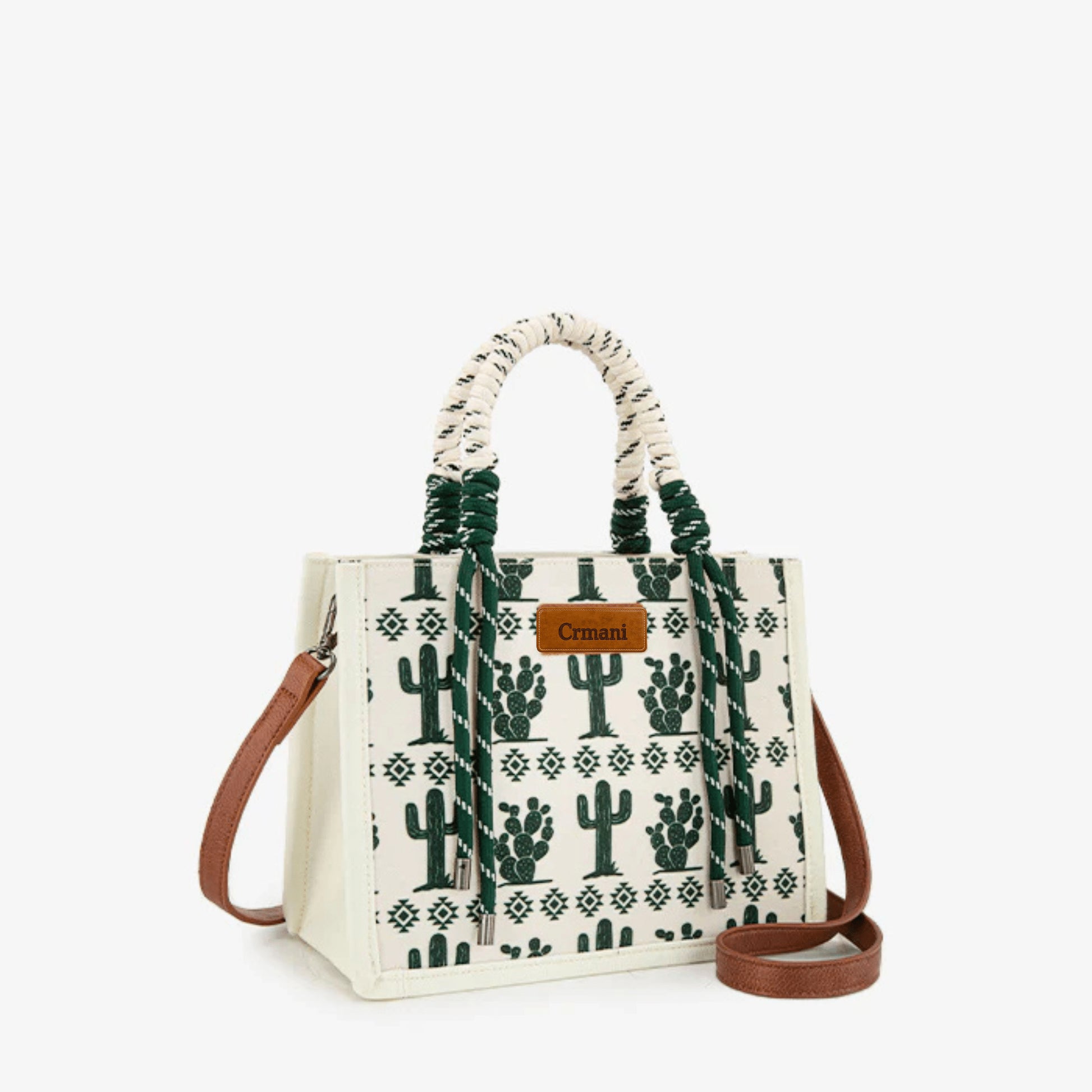 "Crmani Voyager Rope Tote– A Canvas of Journeys - Crmani Tote Bag-Handbag"