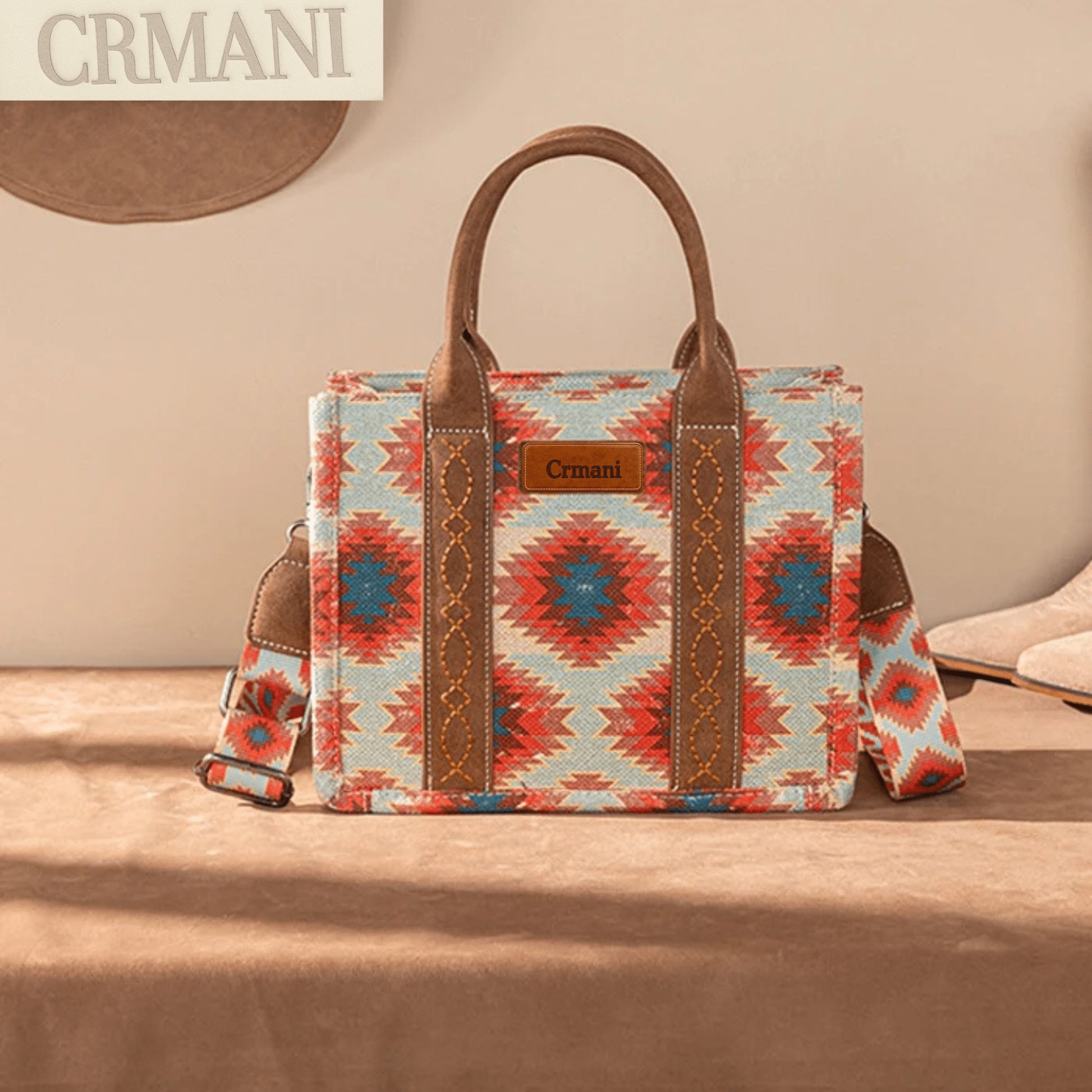 "Crmani Nomad Elegance Tote – The Art of Color - Crmani"