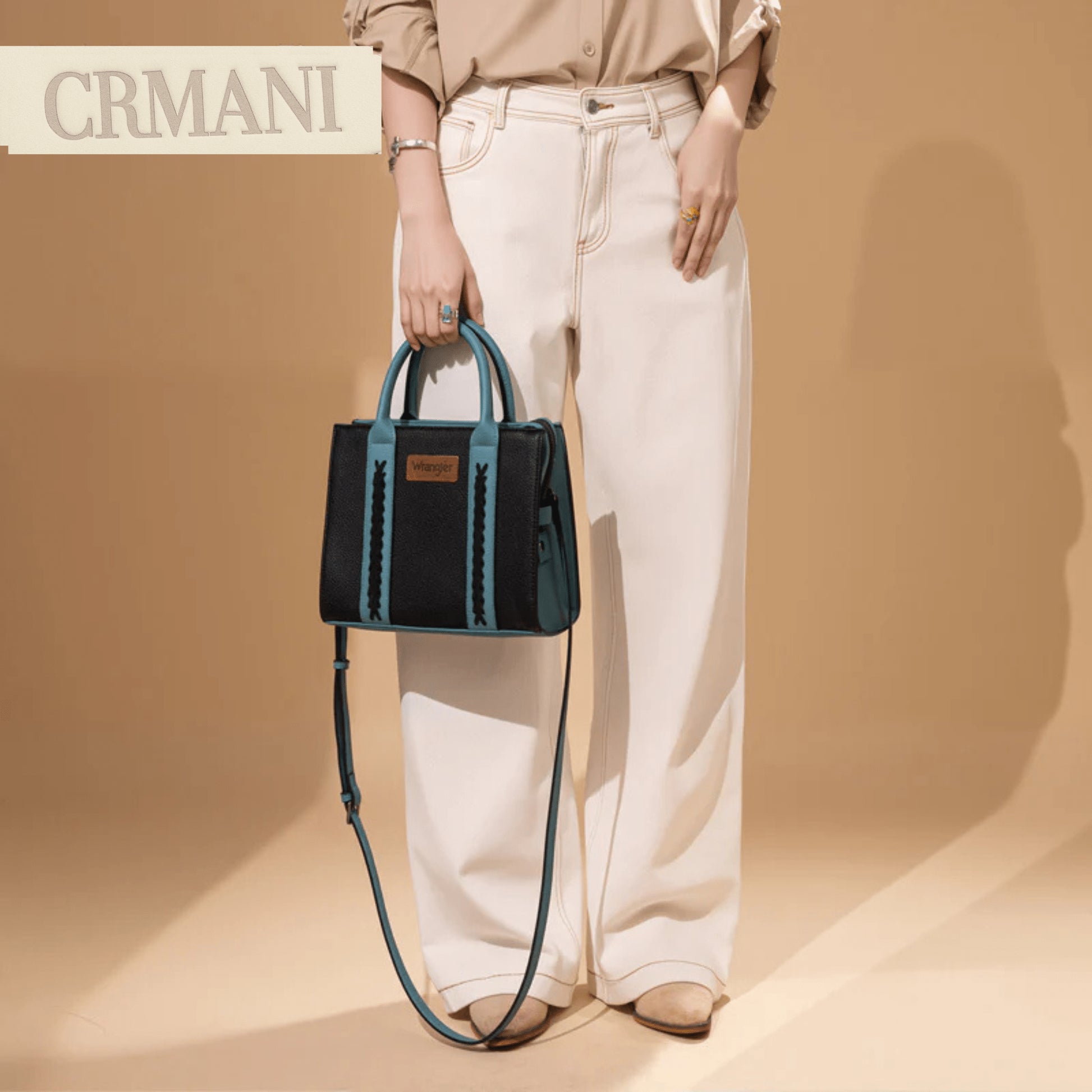 "Crmani Whipstitch Crossbody Tote Bag - Crmani"