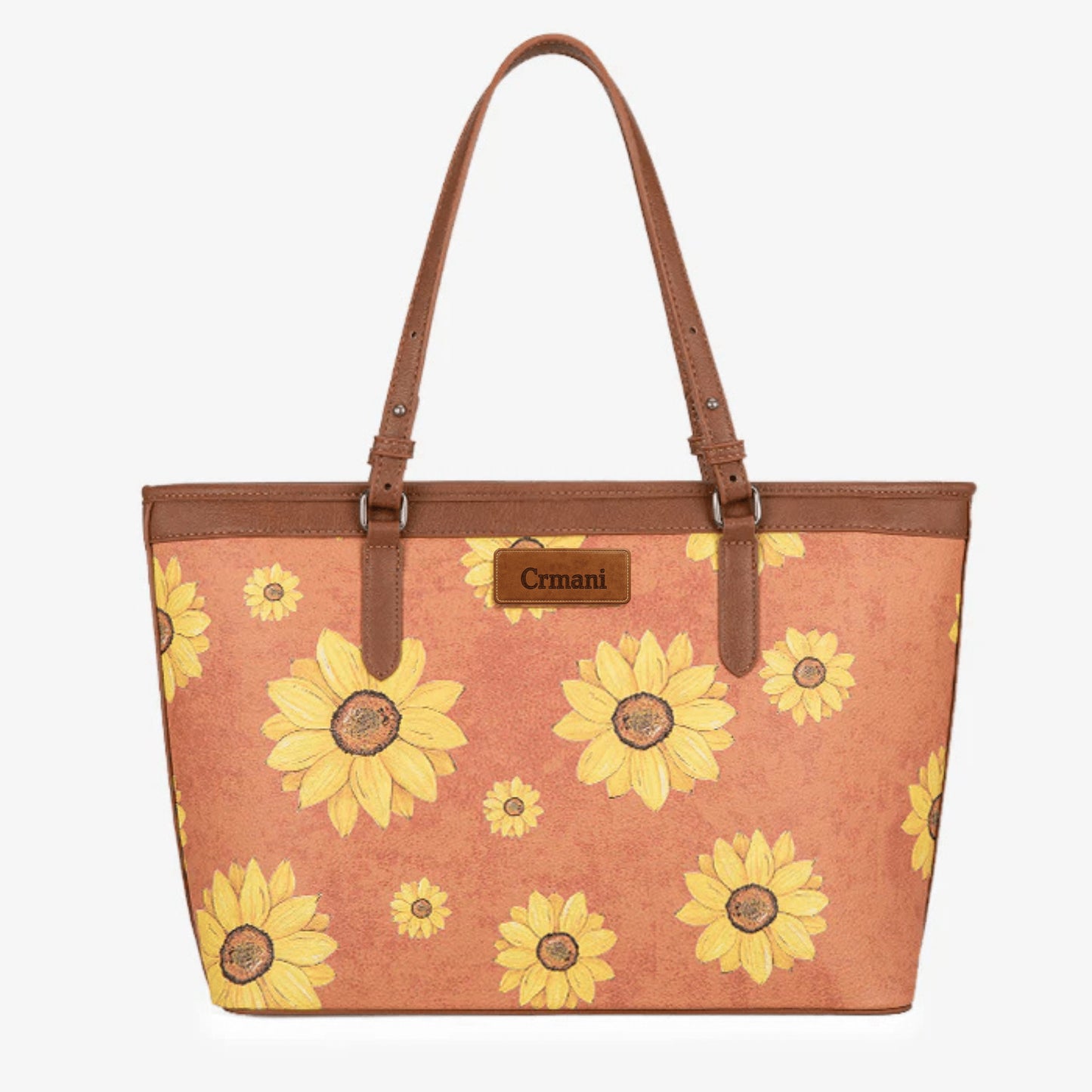 "CRMANI SUNFLOWER PRINT WIDE TOTE BAG - Crmani"